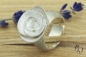 Preview: Auffälliger Ring aus Silber mit Rose